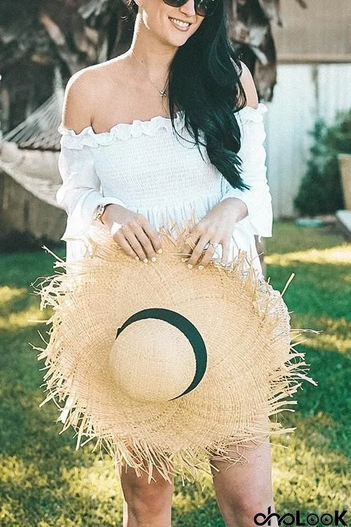 Wide Brim Straw Hat