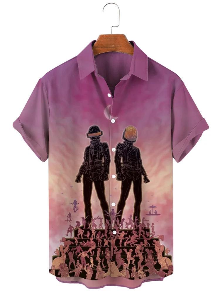 Teecade Teecade Daft Punk Art Print Shirt