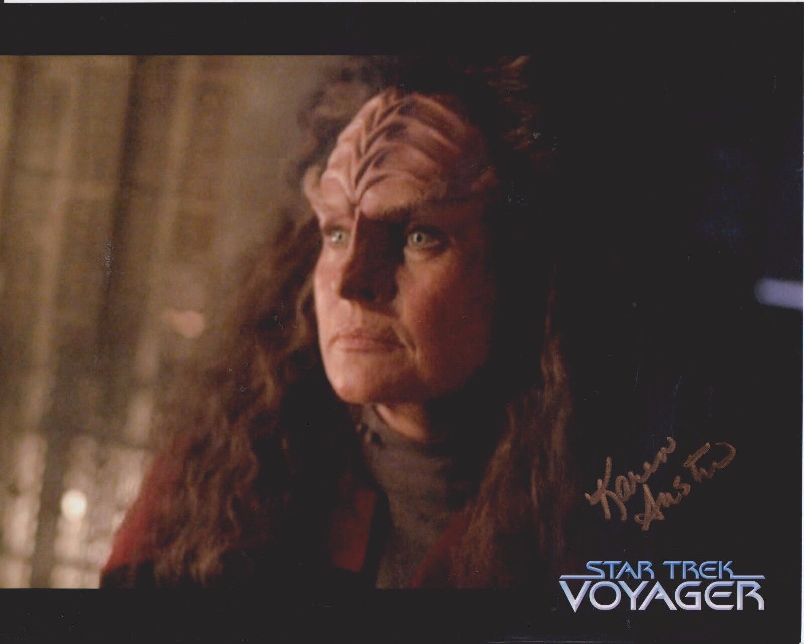 Karen Austin Star Trek Voyager 6 Original Autographed 8X10 Photo Poster painting