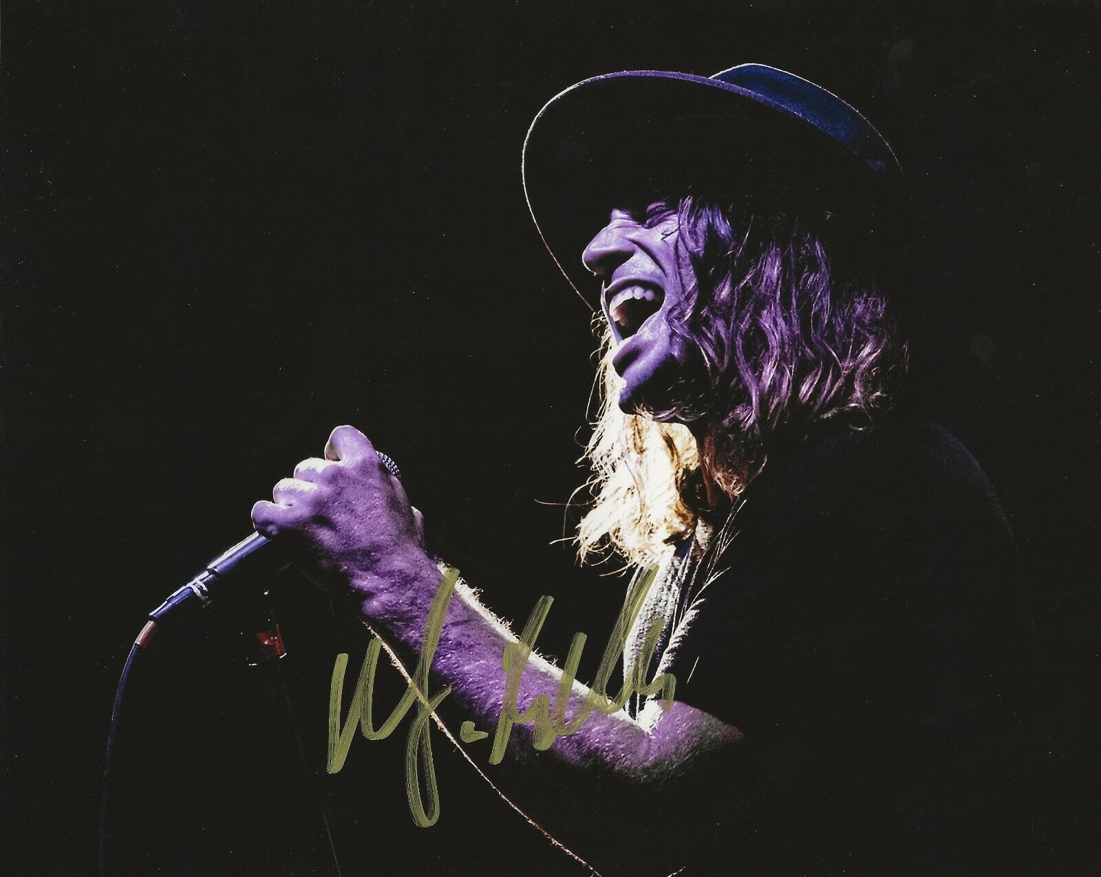 Marc Labelle singer of Dirty Honey REAL hand SIGNED Photo Poster painting #2 COA Autographed