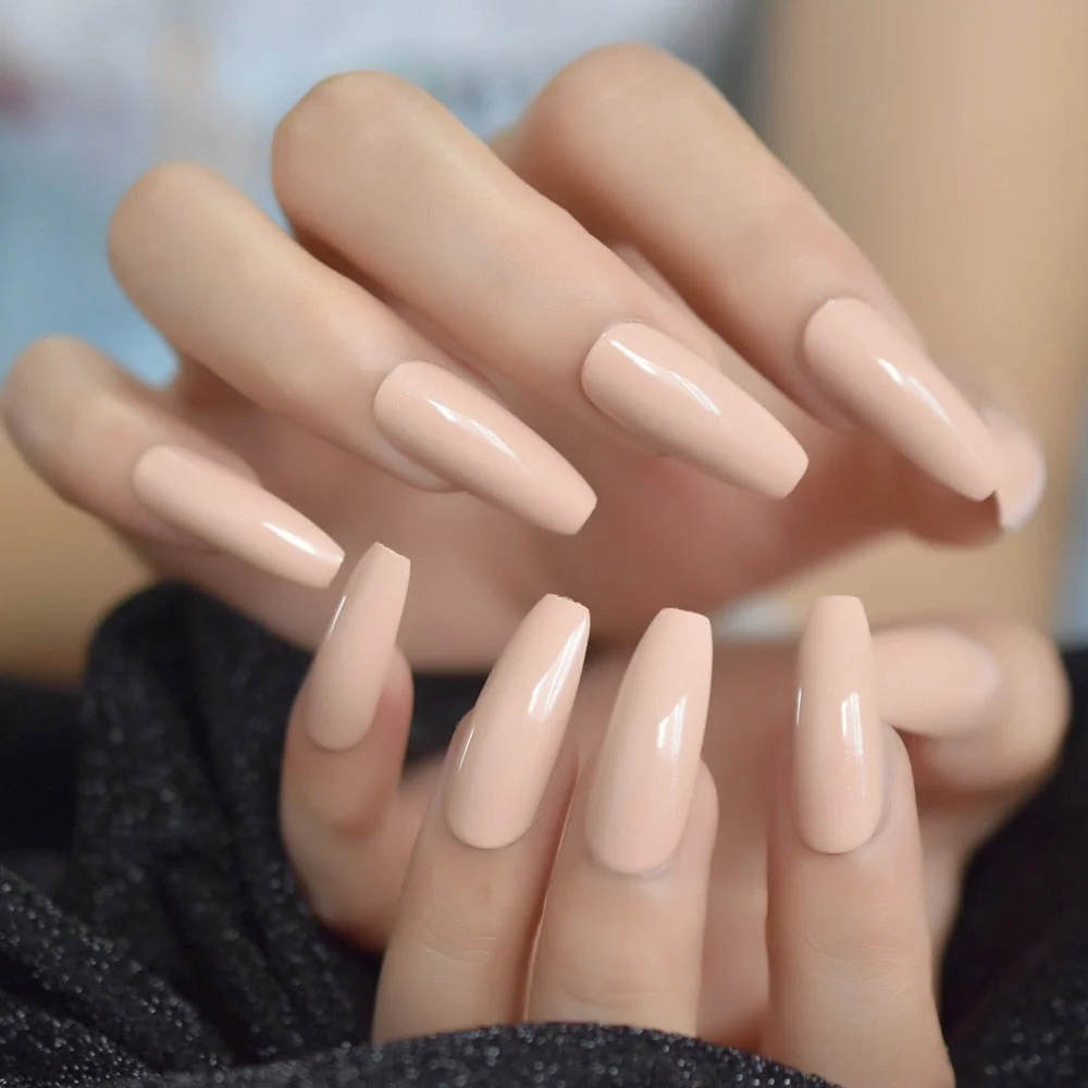 Nail Designs Nail Extension Long Press On Nail Supplies xxl Full Cover Nails Extra Long Sharp Nail Fake Nails Tips Coffin Decor-Nail Inspo