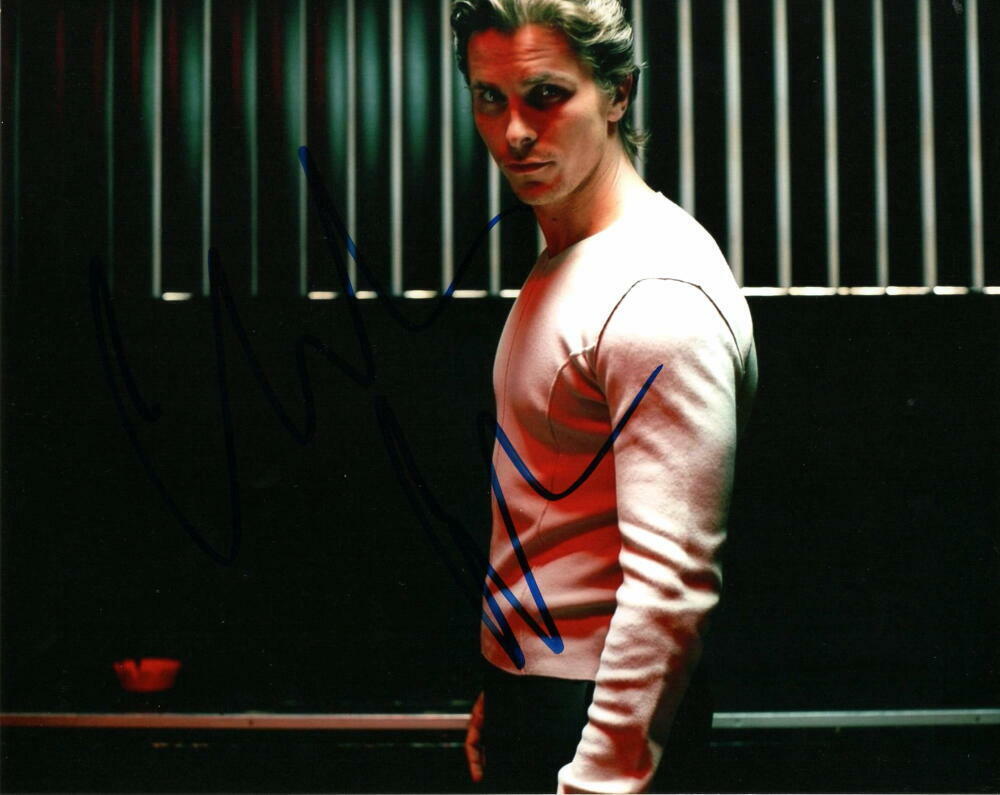 CHRISTIAN BALE SIGNED AUTOGRAPH 8X10 Photo Poster painting - BATMAN, BRUCE WAYNE STUD, BIG SHORT