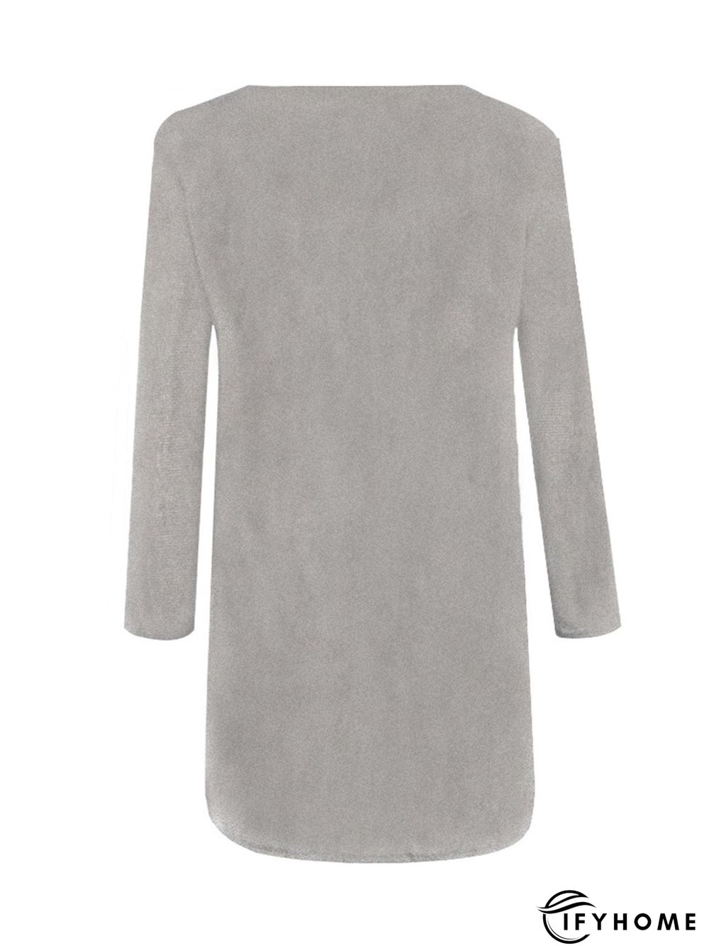 Fluffy Zipper Long Sleeve Casual H-line Sweater | IFYHOME