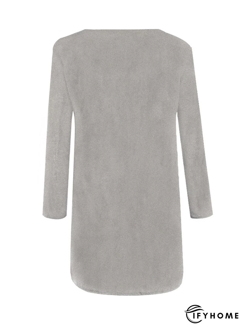 Fluffy Zipper Long Sleeve Casual H-line Sweater | IFYHOME