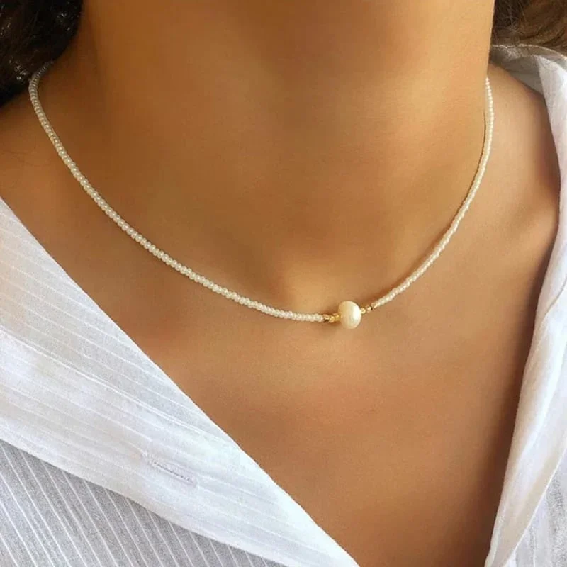 Freshwater Pearl Necklace (4 Color Options)-?Buy 2 Save 30% OFF?