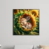 Diamond Painting-DIY Full Round Drill Sunflower Bunny(40*40 CM)