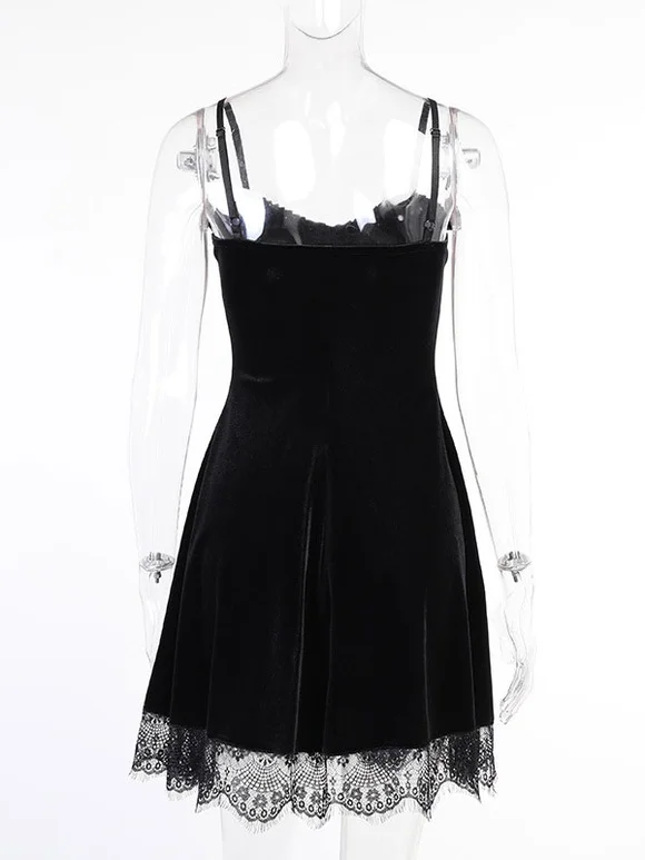Gothic Dress Sleeveless Bodycon Women Slip Dress Novameme