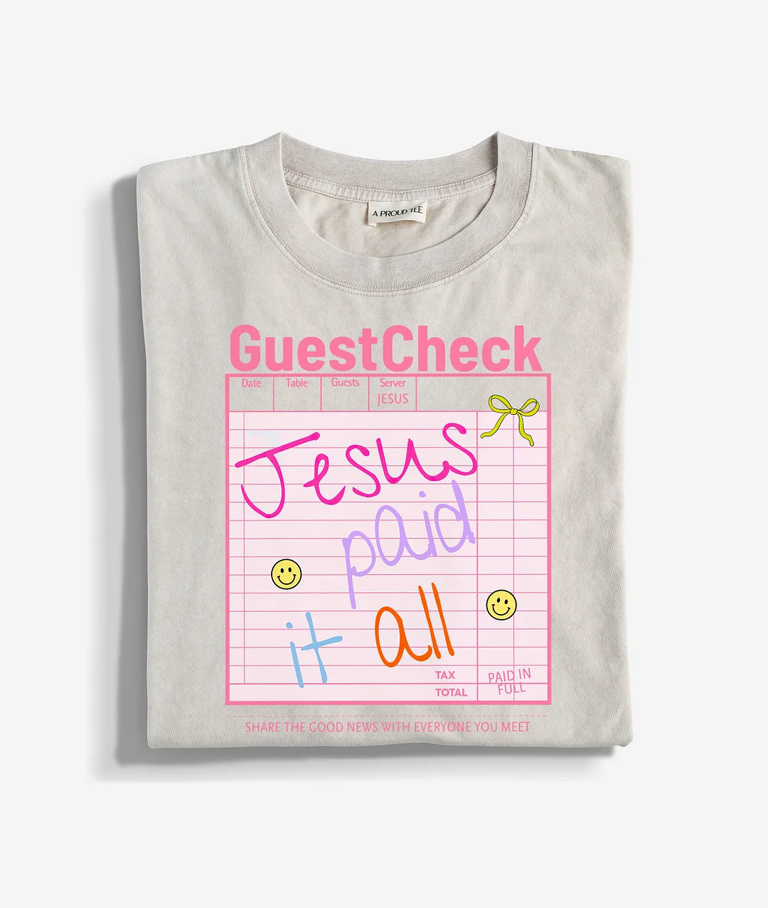Easter Bill Jesus Paid It All Washed T-shirt