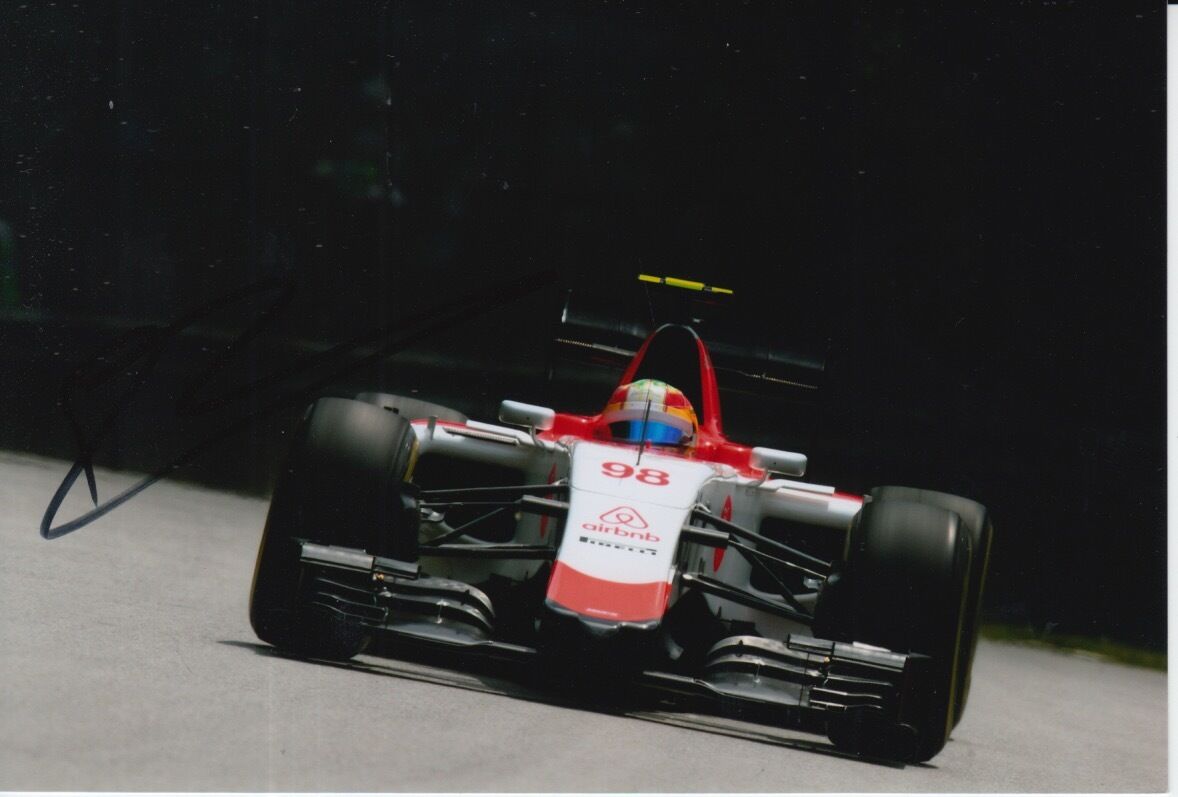 ROBERTO MERHI HAND SIGNED MANOR F1 6X4 Photo Poster painting 9.