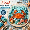 Ocean Animals Stamped Needlework Cross Stitch Kit 14CT tapestrymarket