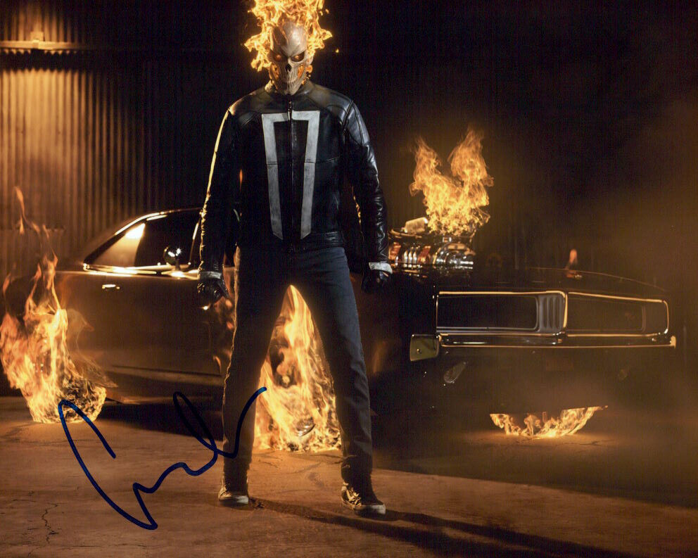 Gabriel Luna (Robbie Reyes Ghost Rider Agents of Shield) signed 8x10 Photo Poster painting