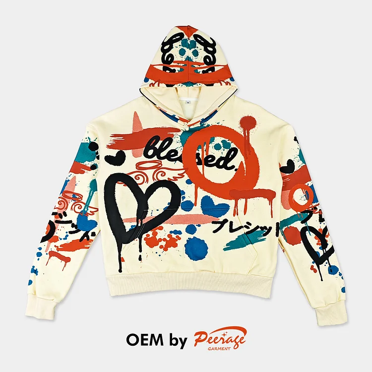 CUSTOM CUT-AND-SEW PRINT HOODIE
