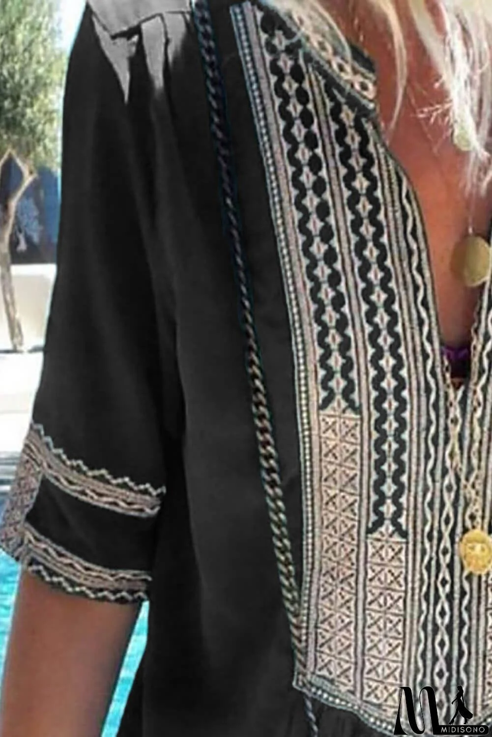 MidiSono - Bohemian Floral Print Split Maxi Dress