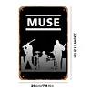 Muse - Panneaux en &eacute;tain m&eacute;tallique(20*30cm/30*40cm) - Musique