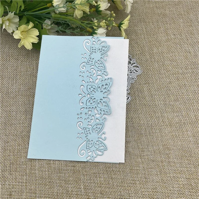 lace butterfly border craft Metal Cutting Dies Stencils For DIY Scrapbooking Decorative Embossing Handcraft Template