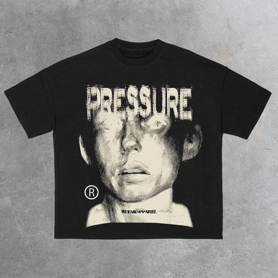 Sopula Retro Pressure Graphic Print Cotton T-Shirt - SOPULA