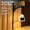 Ghost Bookshelf Lantern Hidden Metal Clip Warm Amber Light USB Rechargeable