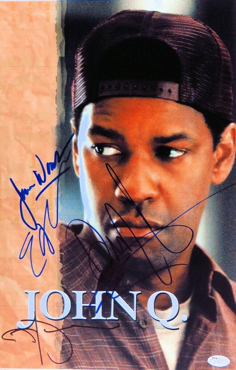 John Q Cast Signed Autographed 11X17 Photo Poster painting Denzel Washington Woods JSA Z37092