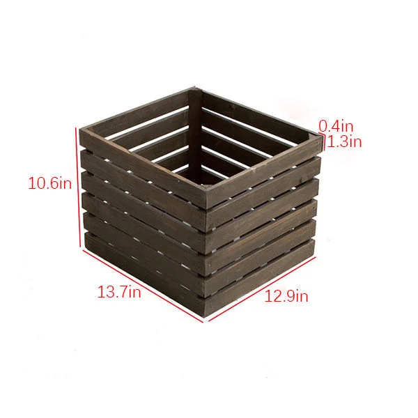 GLVEE Outdoor Garden Wooden Camping Storage Box