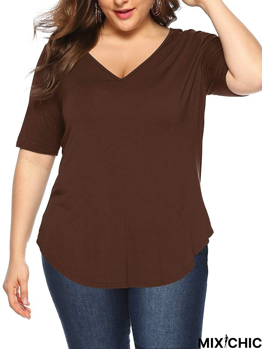 Cotton Short Sleeve Casual Top