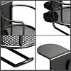 2 in 1 Clamp On Desk Cup Holder with Headphone Hanger Anti-Spill Table Cup Hook Easy To Install for Coffee Mups Water Bottles Headphones