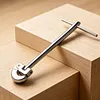 11 Inch Plumbers Wrench Adjustable Plumbing Wrench Capacity of 5/16inch To 1-1/8inch Tap Nut Spanner for Hard To Reach Spaces (Silver)