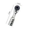 Mini Ratchet Wrench 1/4 Inch Short Ratchet Handle High Quality Socket Tool Torque Ratcheting Wrench for Daily Bicycle Car Repairs