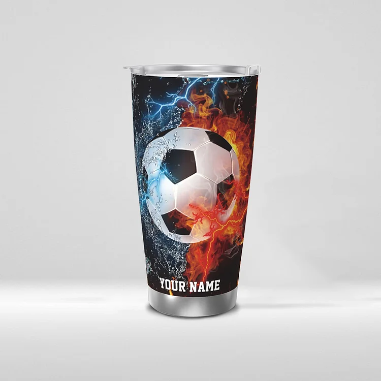 Personalized Soccer Stainless Steel Mug|M16