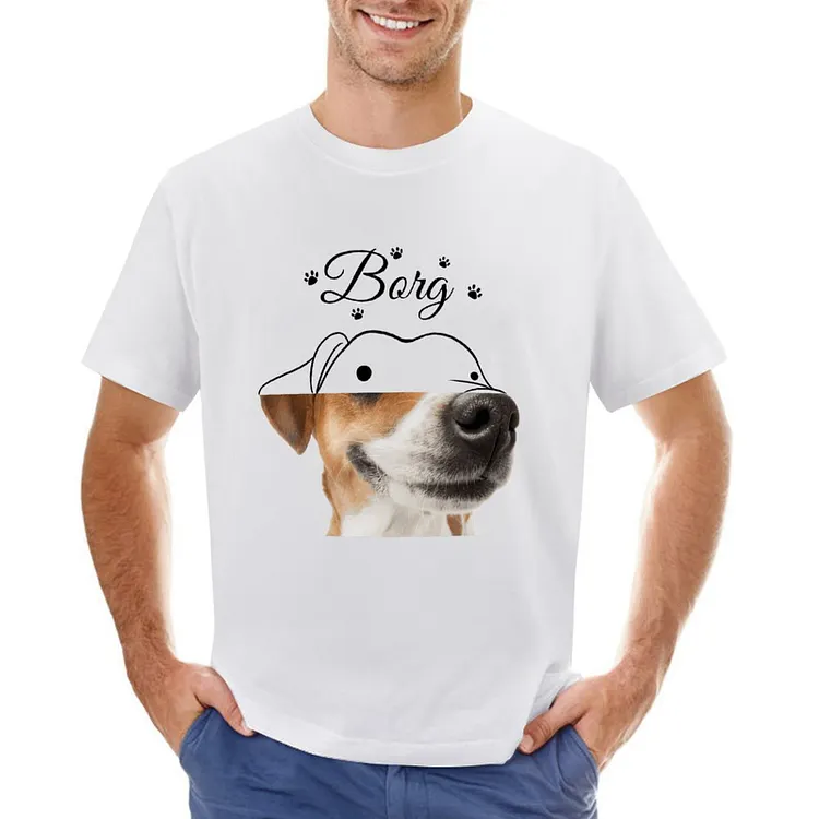 Borg Dog Designable Men's T-shirt	