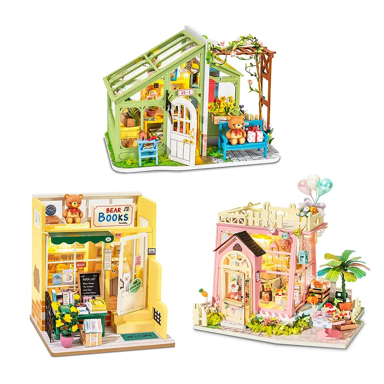 Maison de poupée miniature bricolage Rolife | Loisir série II DG152-DG154 (3 kits)