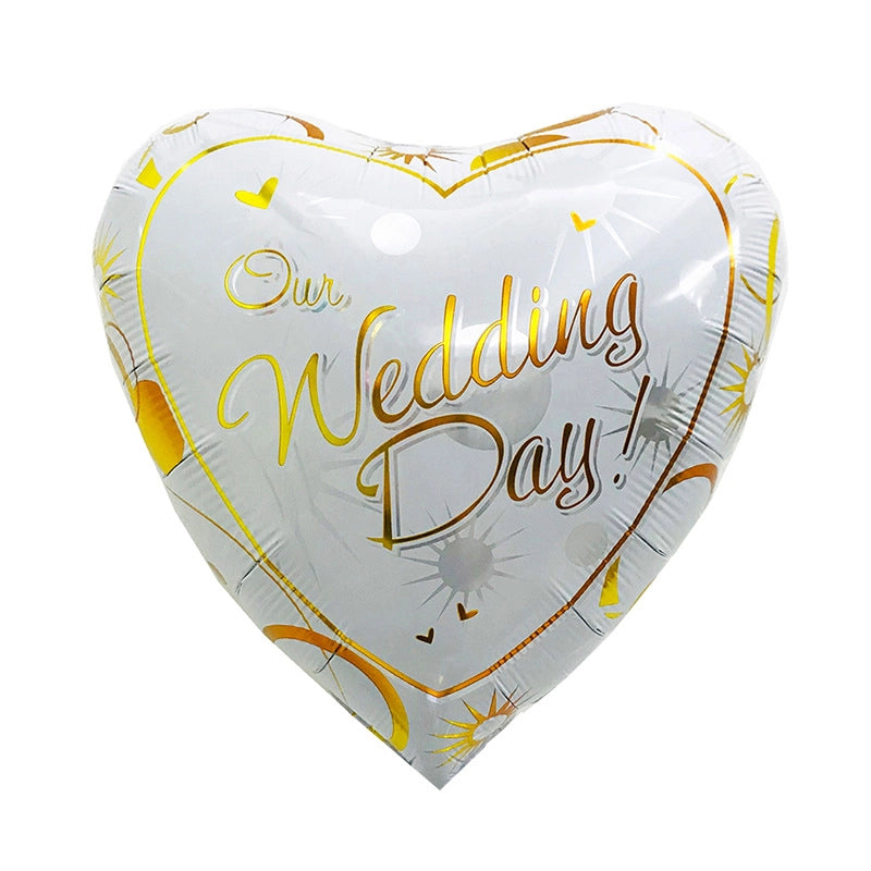 Vacation Minimalist Heart Shape Aluminum Film Travel Daily Balloons