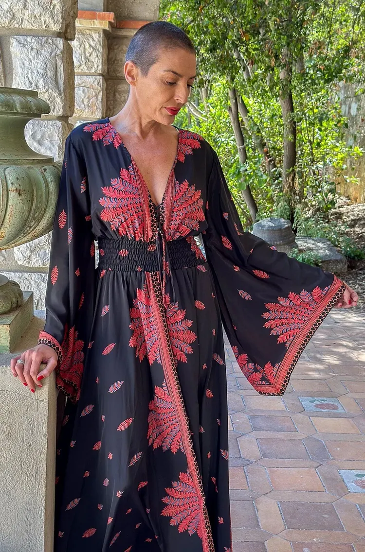 V Neck Silk Romper Belted Summer Ready Fit
