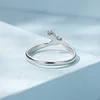 925 Sterling Silver Ring Trendy Embrace Design 