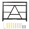 [US Local Warehouse] A-Line Bar Stand Wall Mounted Wine Rack Metal Bottle&Glass Holder Display Shelf