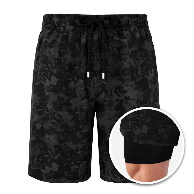 Street Camo - Long-Length Hybrid Short