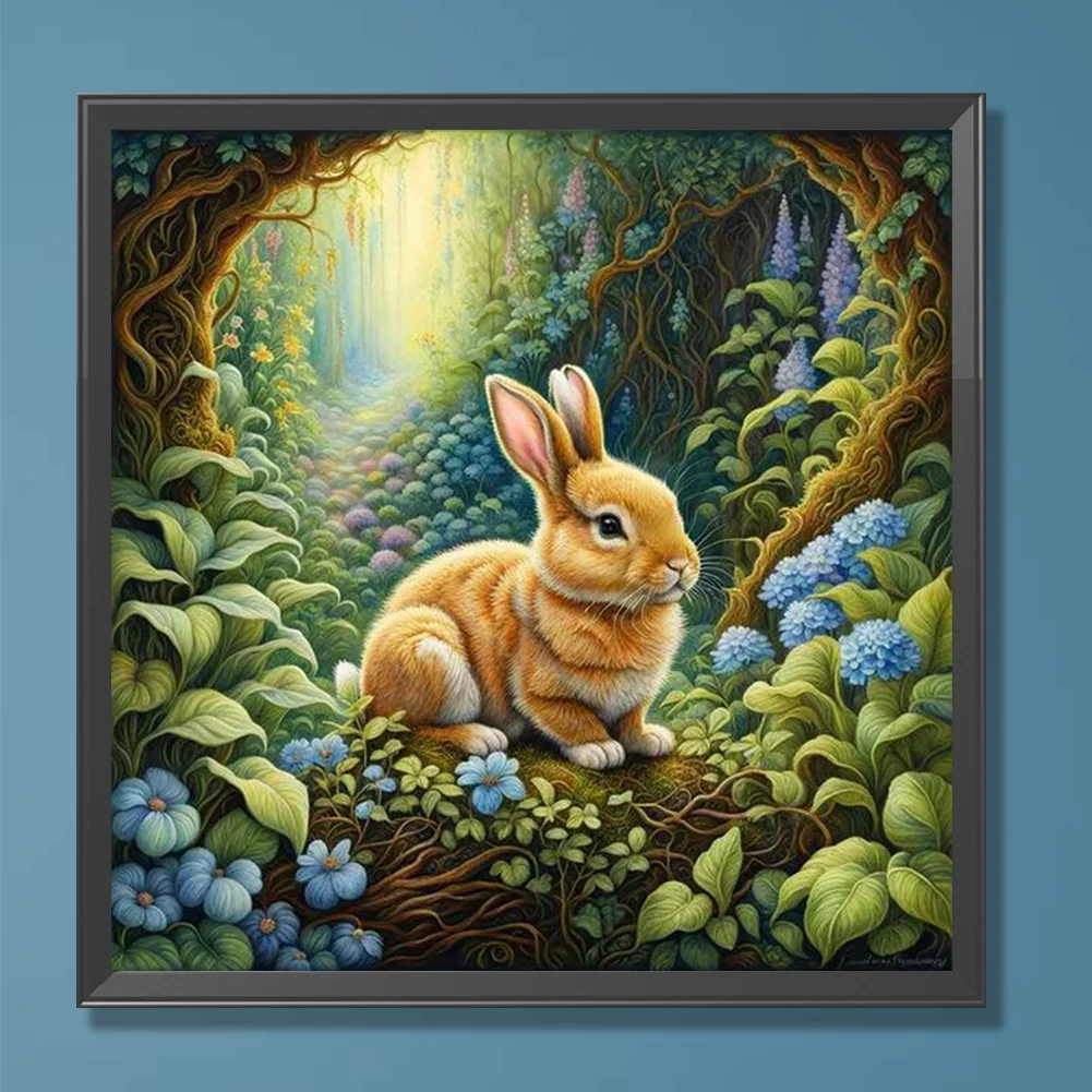 Diamond Painting - Full Round Drill - Rabbit(Canvas|30*30cm)