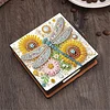 Diamond Painting PU Dragonfly Notecard Box with 160 Sheets Paper Note Holder