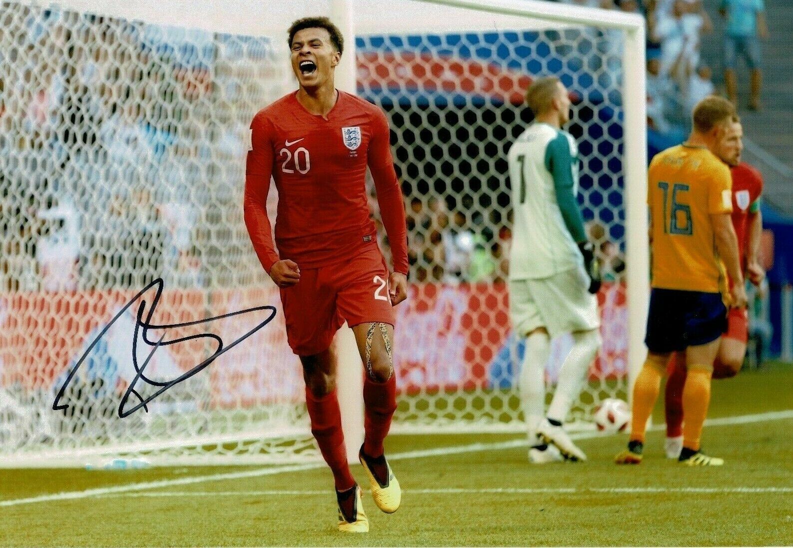 Dele Alli Signed 12X8 Photo Poster painting ENGLAND SPURS Tottenham Hotspur AFTAL COA (1695)