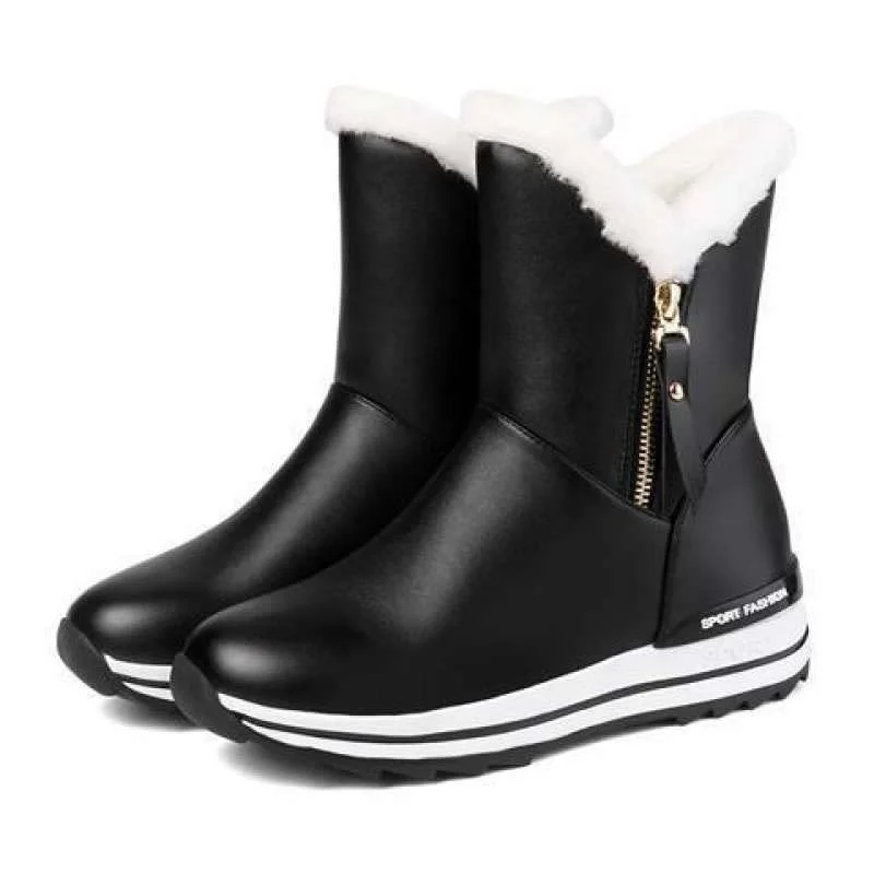 Letclo™ New Winter Plus Velvet Warm Bright Color Snow Boots letclo Letclo