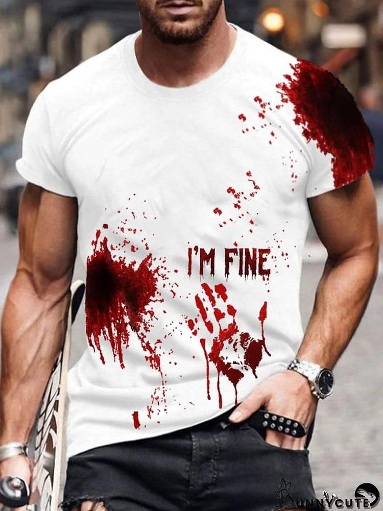 Halloween Men's Printed T-Shirt