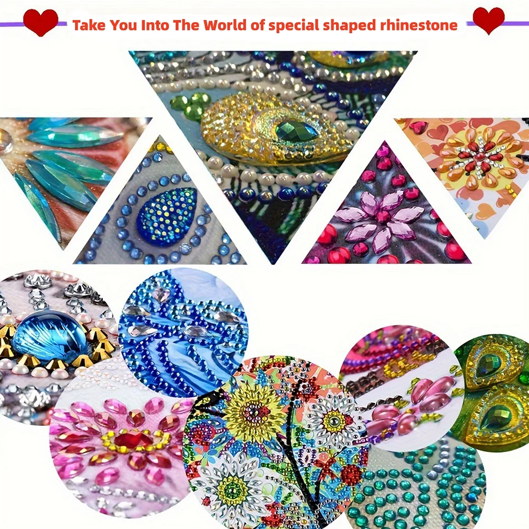 12Pcs Flower Scenery DIY Diamond Painting Bookmarks for Reading Enthusiasts