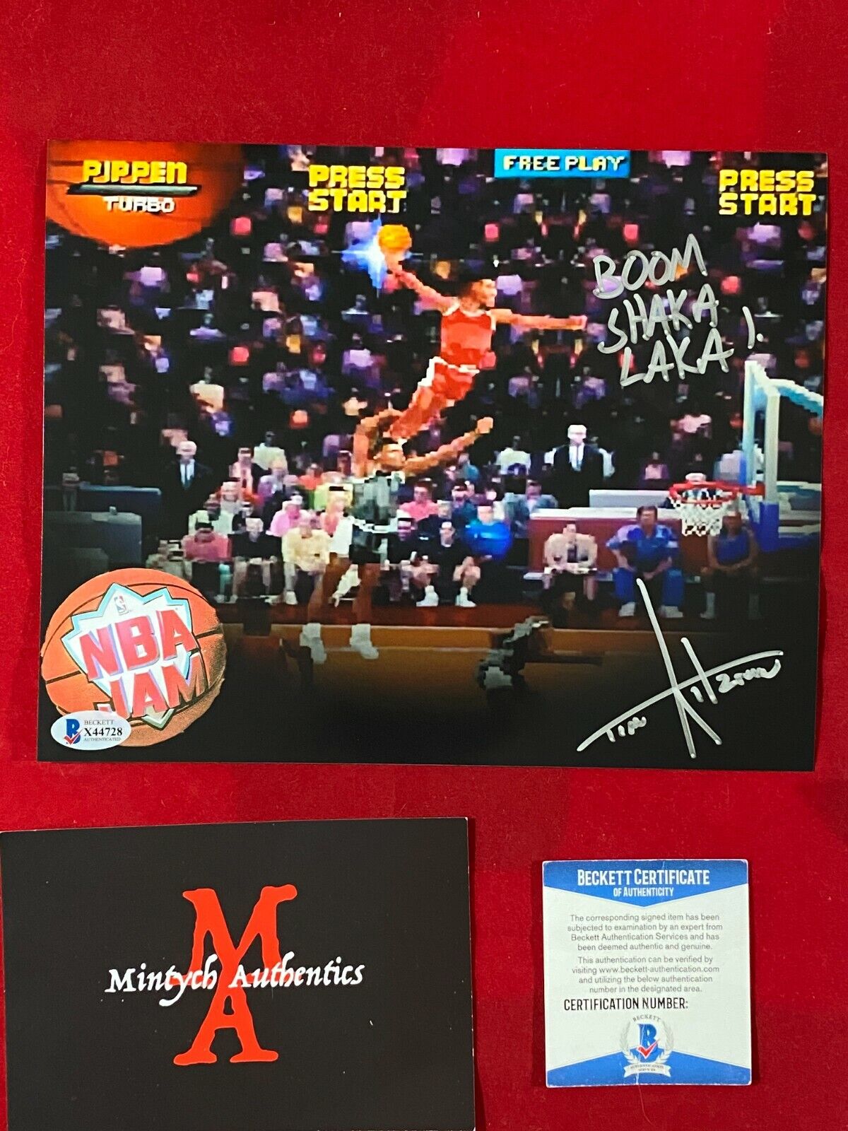 TIM KITZROW AUTOGRAPHED SIGNED 8x10 Photo Poster painting! NBA JAM! BECKETT COA!