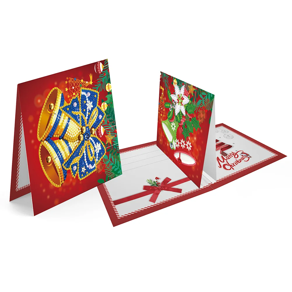8pcs DIY Special Drill Diamond Painting Christmas Card
