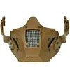 Airsoft Mask 700FPS Impact Resistance Safety Mask Detachable for Training(Black)