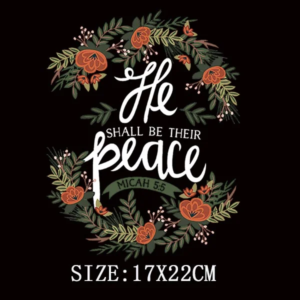 Beautiful Flowers Thermal Sticker On T-shirt DIY Washable Patches On Clothes Funny Design Iron On Transfer For Hoodies Bag Decor