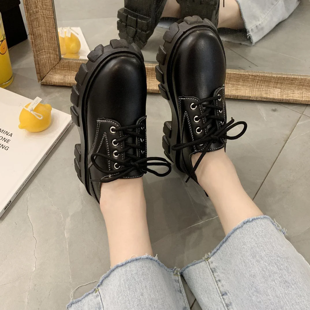 Mary Jane Shoes Japanese School Uniform Jk Student Shoes Girls Women Kawaii Lolita Soft Sister Round Toe Platform low Heel shoes