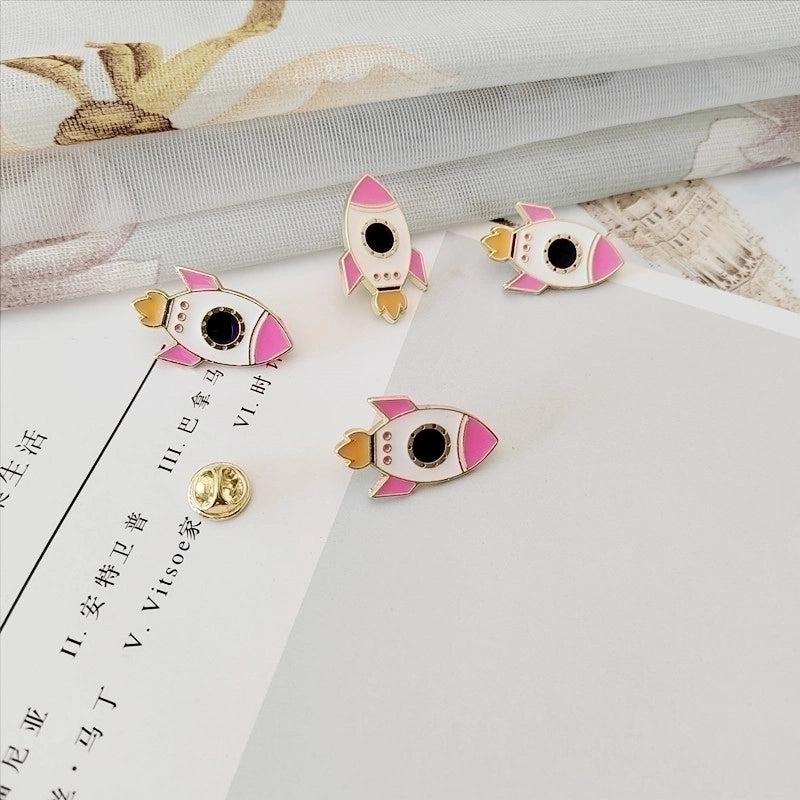 Elegant Pin Clouds Bird Alloy Enamel Women’S Brooches