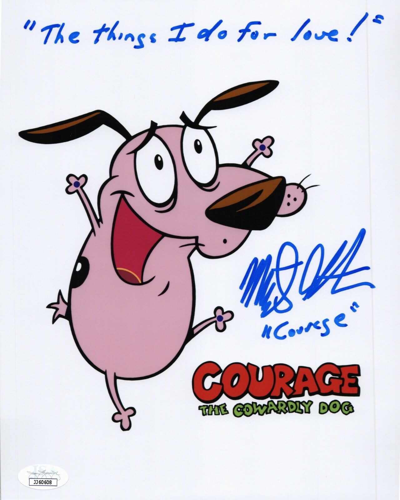 MARTY GRABSTEIN Authentic Signed COURAGE THE COWARDLY DOG