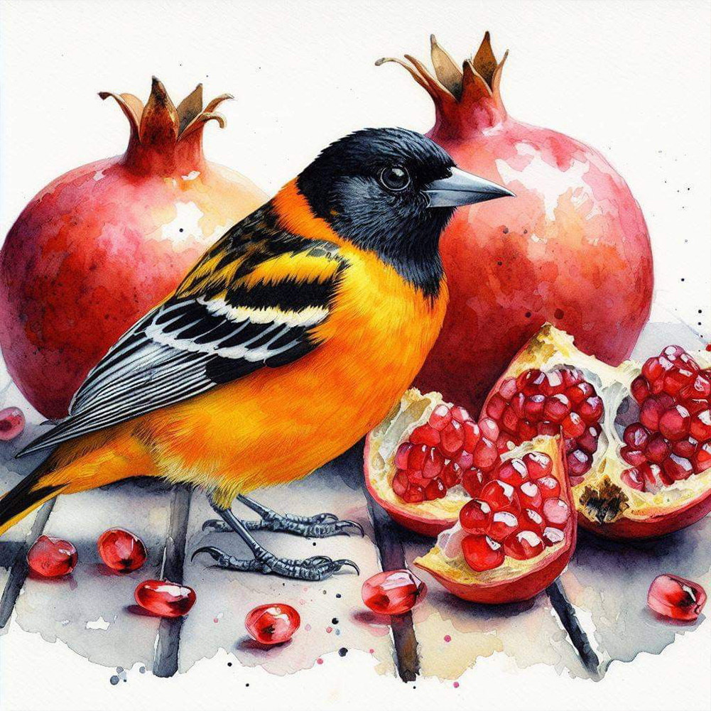 Oriole Bird 40*40cm(canvas) full round drill diamond painting
