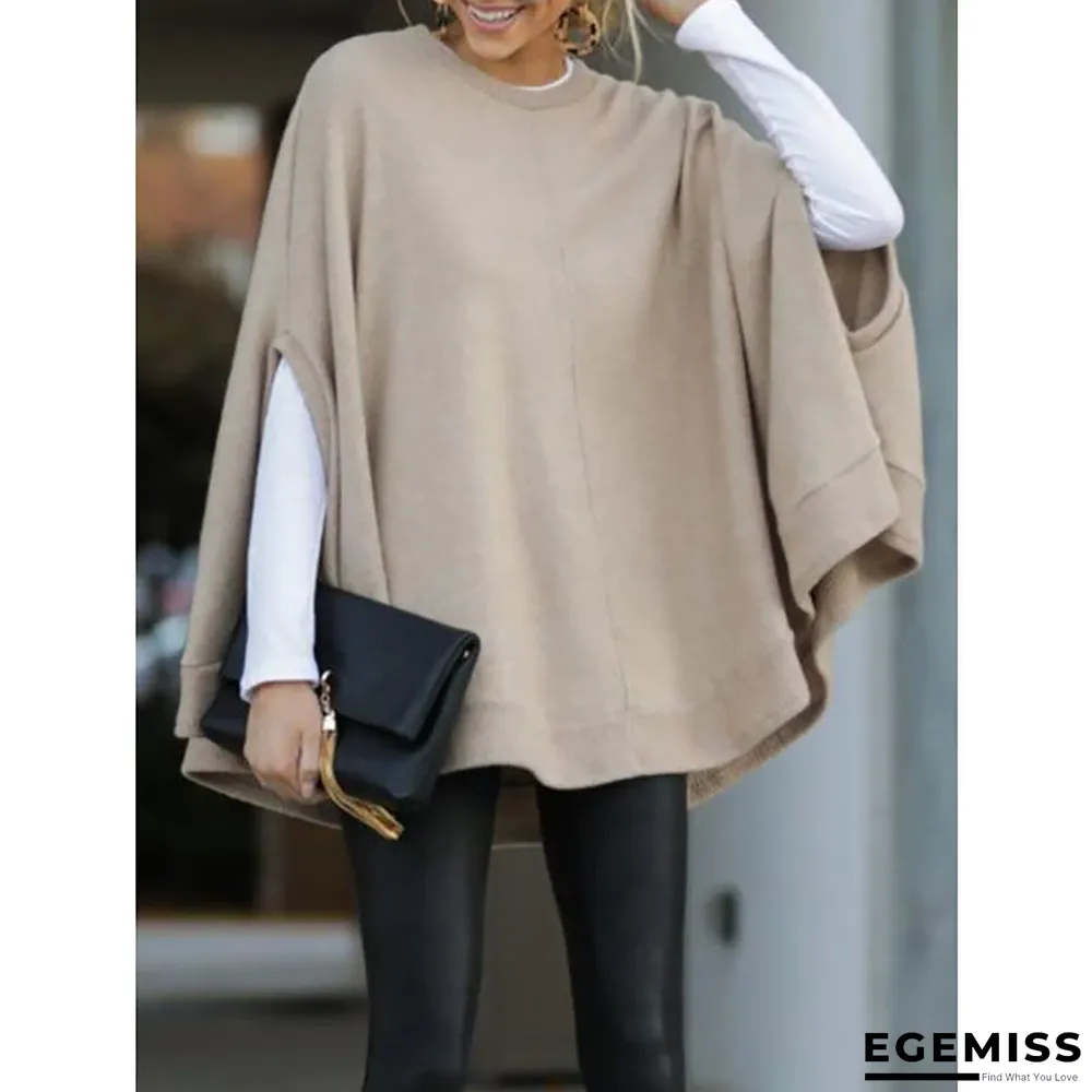Casual Knitted Fall Solid Blouse | EGEMISS